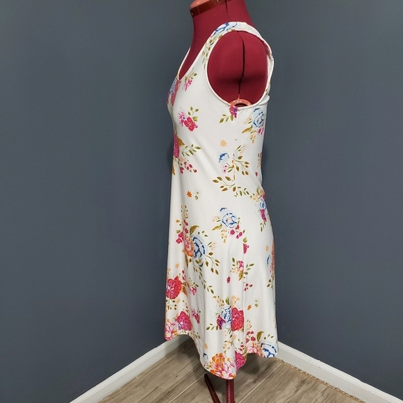 Mudd Skater Dress Floral Pink Blue - Picture 4 of 5